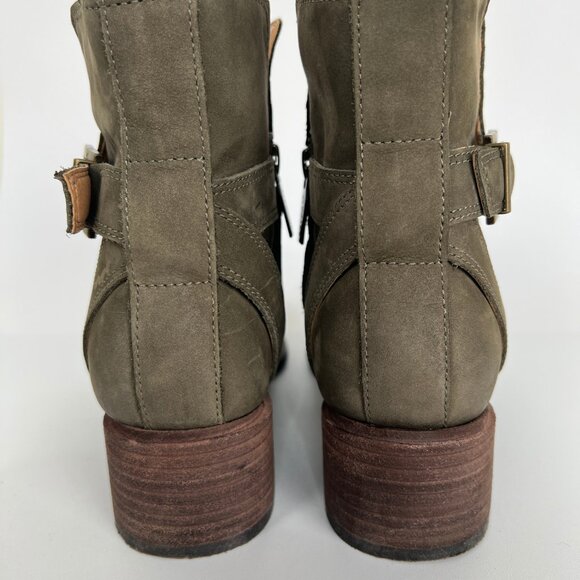 Vionic Sienna Waterproof Leather Short Block Heel Ankle Boot Bootie Winter Snow - Picture 10 of 14